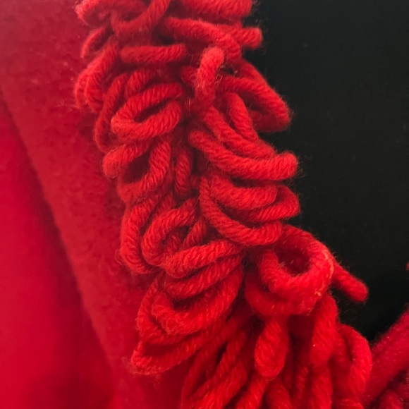 Lisa international Sweaters - LISA INTERNATIONAL VINTAGE BOILED WOOD RED CARDIGAN SWEATER SIZE SMALL